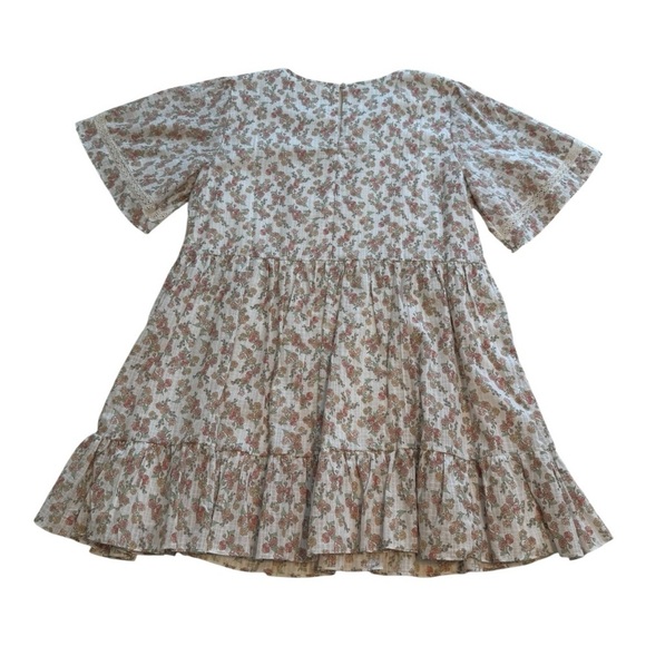 Jillian Harris X Joe Fresh Tiered Cotton Floral Mini Dress - Size Large - Picture 5 of 16
